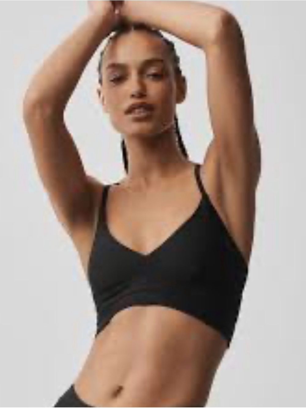 ALO Yoga Black Thin-Strap Sports Bralette